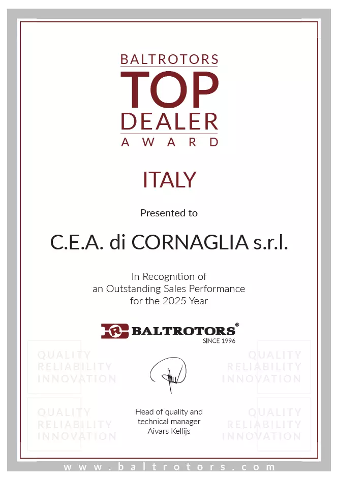 BALTROTORS TOP DEALER AWARD 2025